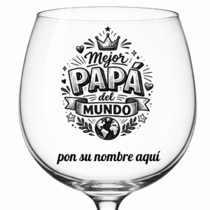 Copa de vino Mejor papá del mundo