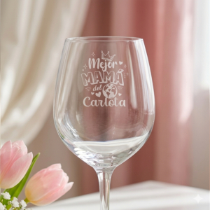 Copa de vino 'Mejor mamá del mundo'