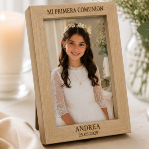 Portafotos personalizable comunión. PACK de 10