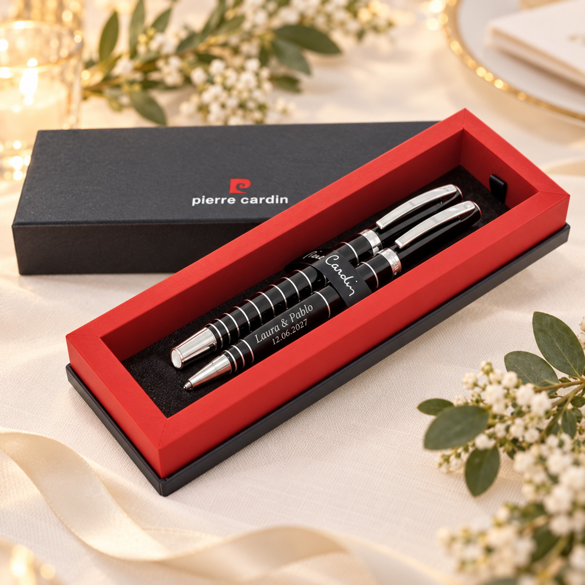 Set Leonardo personalizado para regalo de boda